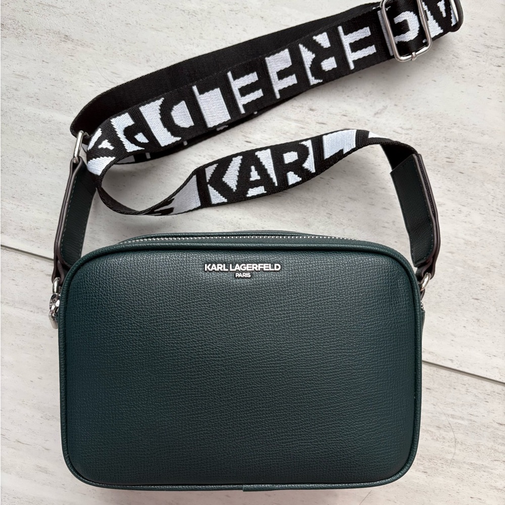 Karl Lagerfeld Dark Green Belt Bag